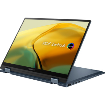 Ноутбук Asus Zenbook 14 Flip OLED UP3404VA-KN026W Core i7 1360P 16Gb SSD1Tb Intel Iris Xe graphics 14" OLED Touch 2.8K (2880x1800) Windows 11 Home blue WiFi BT Cam Bag (90NB10E2-M002A0) от магазина РЭССИ