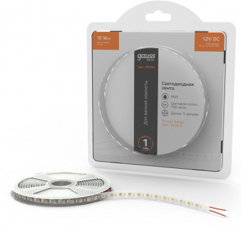 Лента светодиод. Gauss Basic 5м (BT051) от магазина РЭССИ