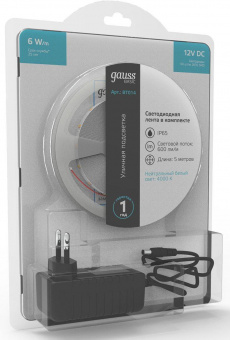 Лента светодиод. Gauss Basic 5м (BT014) от магазина РЭССИ