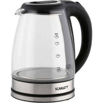 Чайник электрический Scarlett SC-EK27G88 1.8л. 1800Вт черный корпус: стекло от магазина РЭССИ