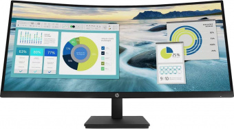 Монитор HP 34" P34hc G4 черный VA 21:9 HDMI матовая HAS 250cd 178гр/178гр 3440x1440 DP 2K USB 10.51кг от магазина РЭССИ