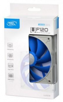 Вентилятор Deepcool UF120 120x120mm черный/синий 4-pin 18-30dB 172gr Ret (DP-FUF-UF120) от магазина РЭССИ