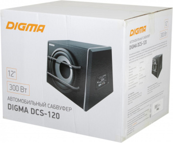 Сабвуфер автомобильный Digma DCS-120 300Вт активный (30см/12") от магазина РЭССИ