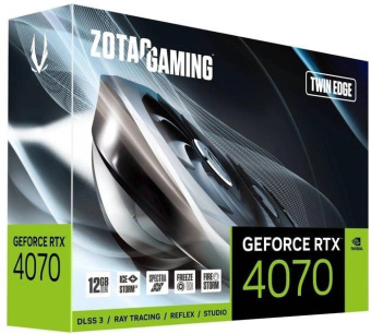 Видеокарта Zotac PCI-E 4.0 RTX 4070 TWIN EDGE NVIDIA GeForce RTX 4070 12Gb 192bit GDDR6 2475/20000 HDMIx1 DPx3 HDCP Ret от магазина РЭССИ