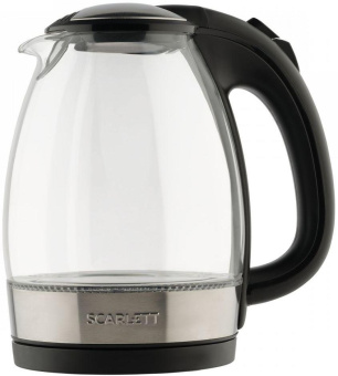 Чайник электрический Scarlett SC-EK27G91 1.7л. черный (корпус: стекло) от магазина РЭССИ