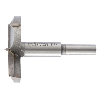 Сверло Сибртех 704860 по дереву Д=60мм Дл=80.5мм (1пред.) для дрелей/перфораторов от магазина РЭССИ