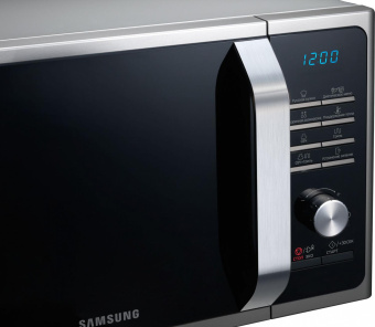 Микроволновая Печь Samsung MG23F302TQS/BW 23л. 800Вт серебристый/черный от магазина РЭССИ