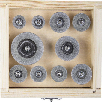 Набор насадок Зубр Эксперт (33385-H10) d(посад.)=3мм (граверы) (упак.:10шт) от магазина РЭССИ