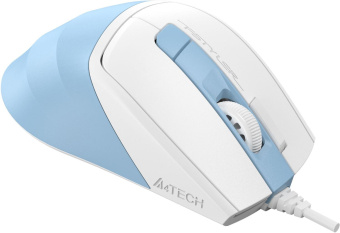 Мышь A4Tech Fstyler FM45S Air голубой/белый оптическая (2400dpi) silent USB (7but) от магазина РЭССИ