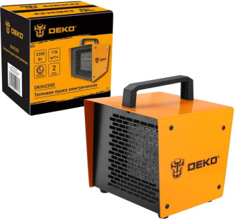 Тепловая пушка электрическая Deko DKIH2200 2200Вт желтый/черный от магазина РЭССИ