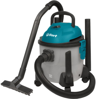 Строительный пылесос Bort BSS-1215-Aqua 1250Вт (уборка: сухая/влажная) серый от магазина РЭССИ