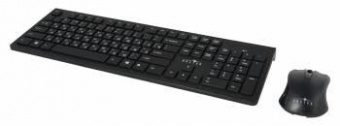 Клавиатура + мышь Оклик 250M клав:черный мышь:черный USB беспроводная slim (997834) от магазина РЭССИ