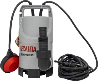Насос дренажный Ресанта НД-8000П/35 350Вт 8000л/час (77/2/1) от магазина РЭССИ