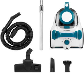 Пылесос Hyundai HYV-C5460 2200Вт белый/бирюзовый от магазина РЭССИ