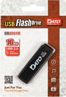 Флеш Диск Dato 16Gb DB8001 DB8001K-16G USB2.0 черный от магазина РЭССИ