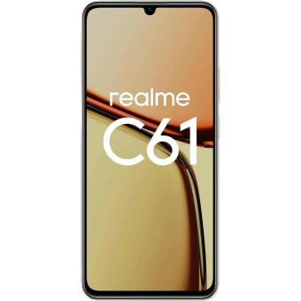 Смартфон Realme RMX3930 C61 128Gb 8Gb золотистый моноблок 3G 4G 6.67" 720x1600 Android 13 50Mpix 802.11 a/b/g/n/ac NFC GPS GSM900/1800 GSM1900 TouchSc VidConf A-GPS microSD max2048Gb от магазина РЭССИ