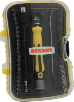 Наборная отвертка для точечных работ REXANT 45 предметов 12-4706 от магазина РЭССИ