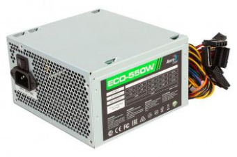 Блок питания Aerocool ATX 550W ECO-550 (24+4+4pin) 120mm fan 4xSATA RTL от магазина РЭССИ