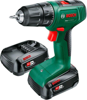 Дрель-шуруповерт Bosch Easydrill 18V-40 (2x 1,5Aч) + AL18V-20 кейс 1200Вт аккум. патрон:быстрозажимной (кейс в комплекте) (06039D8002) от магазина РЭССИ