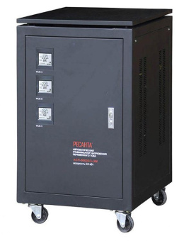 Стабилизатор напряжения Ресанта АСН-60000/3-ЭМ однофазный белый (63/4/10) от магазина РЭССИ