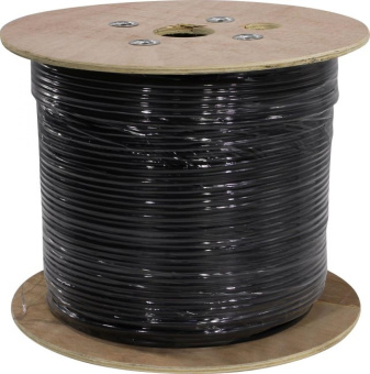Кабель информационный PROconnect 01-0154 кат.5E F/UTP 4X2X24AWG PE внешний 305м черный от магазина РЭССИ