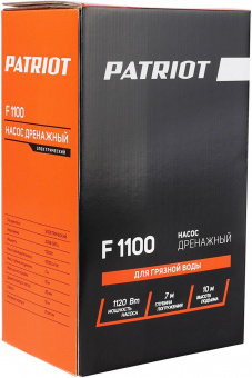 Насос садовый дренажный Patriot F 1100 1120Вт 15700л/час (315302469) от магазина РЭССИ