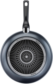 Сковорода Tefal Force 4218926 круглая 26см покрытие: Titanium ручка несъемная (с крышкой) черный (9100048322) от магазина РЭССИ
