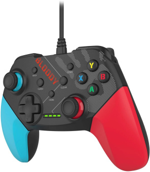 Геймпад A4Tech Bloody GP30 Sports черный/синий USB виброотдача обратная связь (GP30 SPORTS BLUE) от магазина РЭССИ