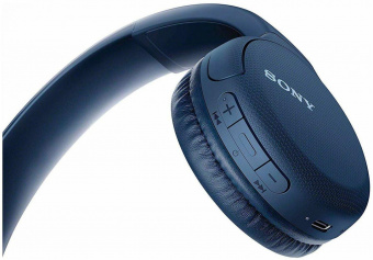 Гарнитура накладные Sony WH-CH510 синий беспроводные bluetooth оголовье (WH-CH510L) от магазина РЭССИ