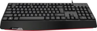Клавиатура Defender Atom HB-546 черный USB Multimedia for gamer (подставка для запястий) (45546) от магазина РЭССИ