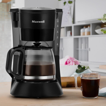 Кофеварка капельная Maxwell MW-1650 600Вт черный от магазина РЭССИ