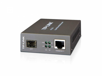TP-Link MC220L 1000Mbps RJ45 to 1000Mbps SFP slot supporting MiniGBIC modules,  switching power adapter, chassis mountable от магазина РЭССИ