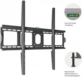 Кронштейн для телевизора Onkron UF4 черный 55"-100" макс.75кг настенный фиксированный от магазина РЭССИ