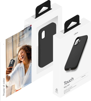 Чехол (клип-кейс) uBear для Apple iPhone 16 Touch with MagSafe черный (CS399BL61TH-I24M) от магазина РЭССИ