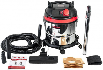 Строительный пылесос P.I.T. PVC20-C МАСТЕР 1500Вт (уборка: сухая/влажная) серебристый от магазина РЭССИ