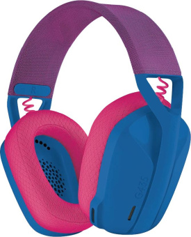 Наушники с микрофоном Logitech G435 голубой/розовый мониторные BT оголовье (981-001065) от магазина РЭССИ