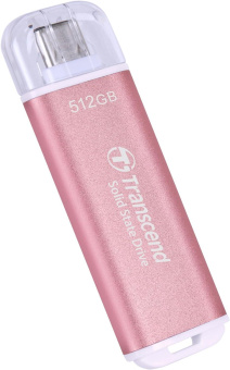 Накопитель SSD Transcend USB-C 512GB TS512GESD300P ESD300 розовый от магазина РЭССИ