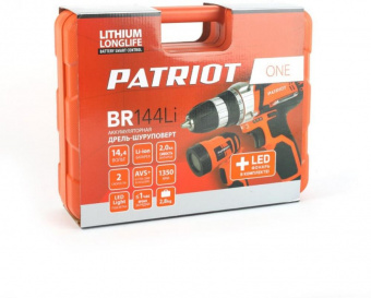 Дрель-шуруповерт Patriot BR 144Li LED аккум. патрон:быстрозажимной (180201490) от магазина РЭССИ