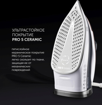 Утюг Polaris PIR 2883AK 2800Вт белый/серый от магазина РЭССИ