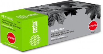 Картридж лазерный Cactus CS-C731BK 731 BK черный (1600стр.) для Canon LB i-Sensys MF8230/MF8280 от магазина РЭССИ