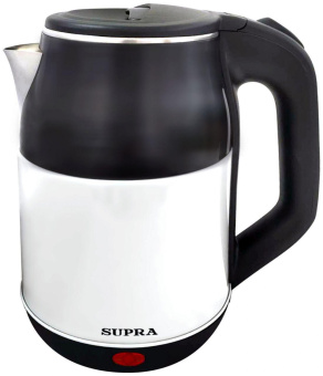 Чайник электрический Supra KES-1843S 1.8л. 1500Вт черный/белый (корпус: нержавеющая сталь) от магазина РЭССИ