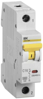 KARAT Автоматический выключатель ВА47-60M 1P C 16А 6кА IEK от магазина РЭССИ