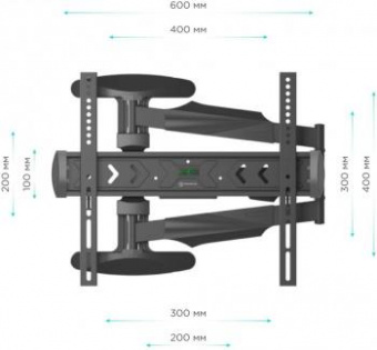 Кронштейн для телевизора Onkron NP47 черный 40"-75" макс.35кг настенный поворот и наклон от магазина РЭССИ