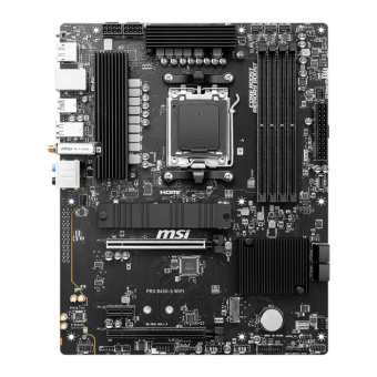 Материнская плата MSI PRO B650-S WIFI SocketAM5 AMD B650 4xDDR5 ATX AC`97 8ch(7.1) 2.5Gg RAID+HDMI+DP от магазина РЭССИ