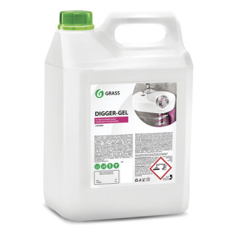 Средство гель для прочистки канализации труб и унитаза от засоров GRASS DIGGER GEL 5кг 125206 от магазина РЭССИ