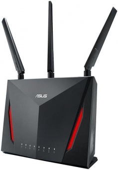 Роутер беспроводной Asus RT-AC86U AC2900 10/100/1000BASE-TX/4G ready черный от магазина РЭССИ