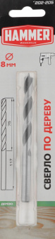 Сверло Hammer Flex 202-205 (202-205) по дереву Д=8мм Дл=117мм (1пред.) для дрелей от магазина РЭССИ