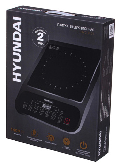 Плита Индукционная Hyundai HYC-0101 черный стеклокерамика (настольная) от магазина РЭССИ