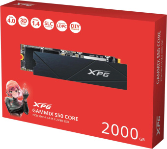 Накопитель SSD A-Data PCIe 4.0 x4 2TB SGAMMIXS50C-2000G-CS Gammix S50 Core XPG M.2 2280 от магазина РЭССИ