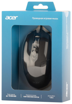 Мышь Acer OMW170 черный оптическая (3200dpi) USB (6but) от магазина РЭССИ
